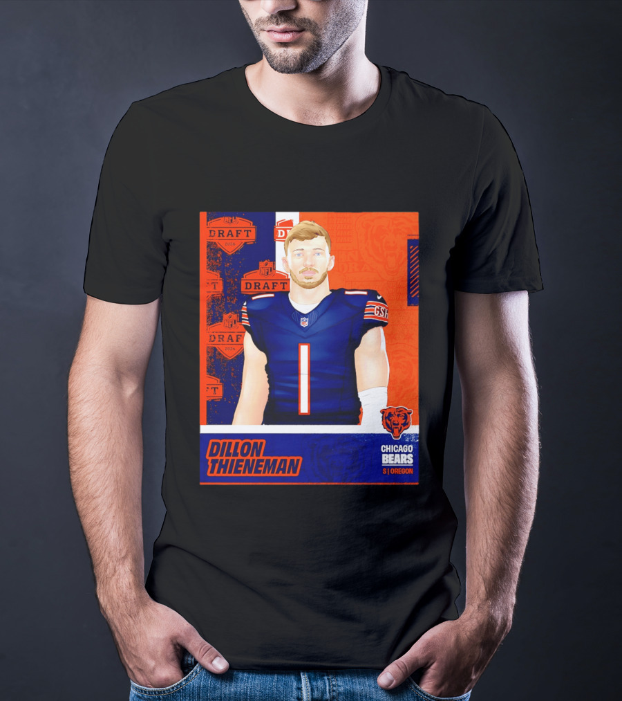 NFL 2026 Draft Chicago Bears Dillon Thieneman Oregon T-Shirt