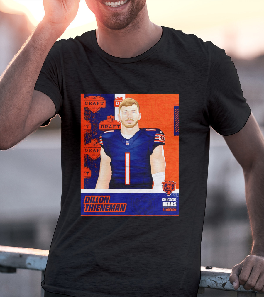 NFL 2026 Draft Chicago Bears Dillon Thieneman Oregon T-Shirt