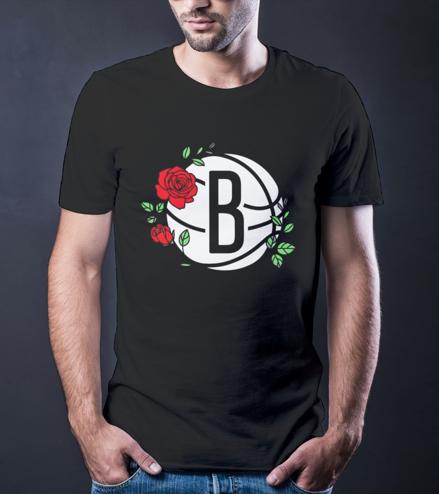 Brooklyn Nets B Roses Sant Jordi's Day Coach Fernández T-Shirt