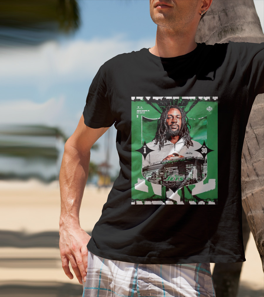 Omar Cooper Jr. Wide Receiver New York Jets 2026 Draft Pick 1 MetLife Stadium T-Shirt