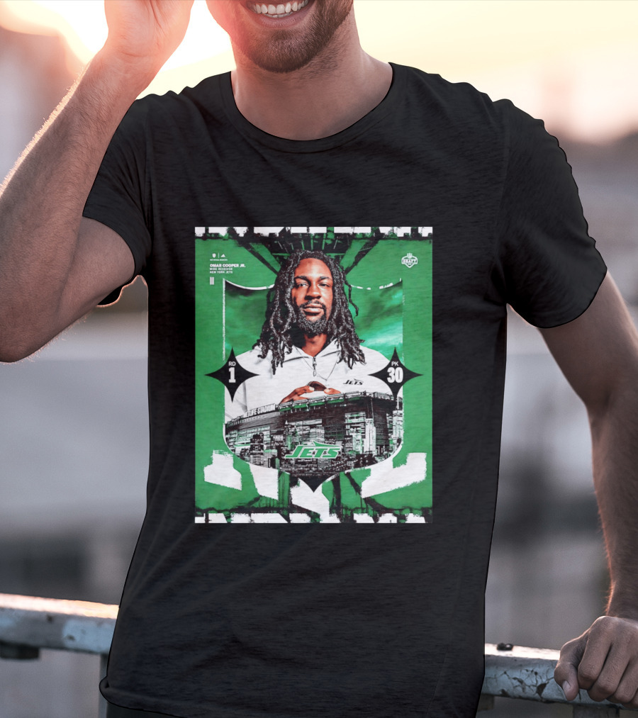 Omar Cooper Jr. Wide Receiver New York Jets 2026 Draft Pick 1 MetLife Stadium T-Shirt