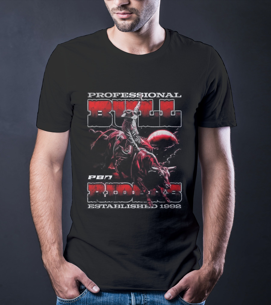 Professional Bull Riders Grunge 1992 Cowboy T-Shirt