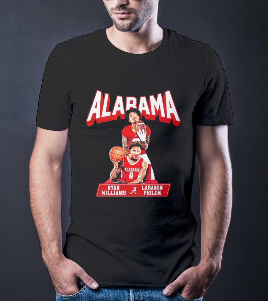Alabama Crimson Tide Ryan Williams Labaron Philon Basketball Football T-Shirt