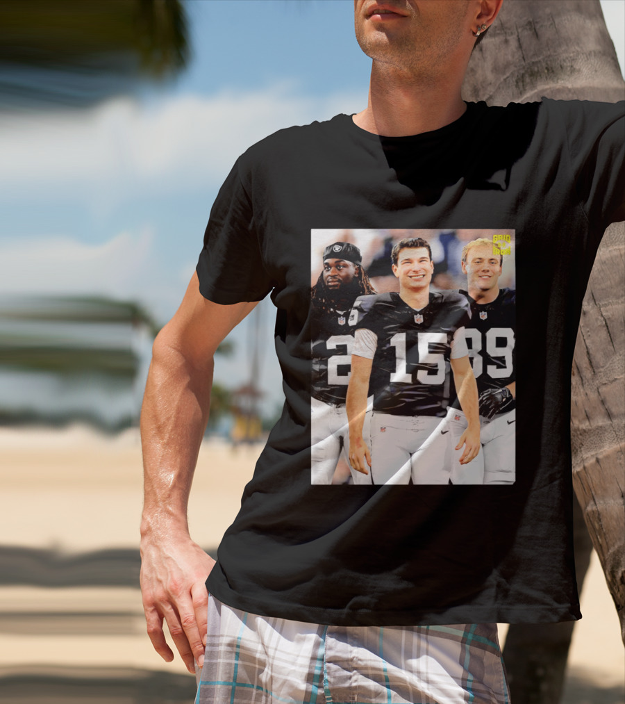 Las Vegas Raiders Kirk Cousins Fernando Mendoza Ashton Jeanty Gridiron T-Shirt