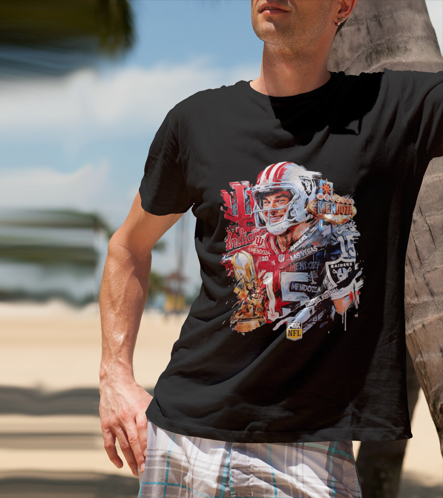 Las Vegas Raiders Welcome Fernando Mendoza Indiana Hoosiers NFL Raiders Football T-Shirt