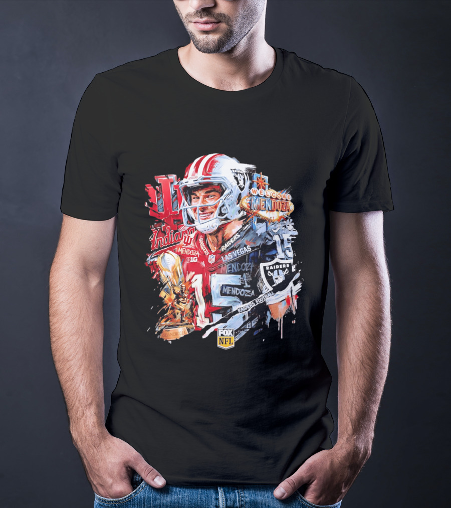Las Vegas Raiders Welcome Fernando Mendoza Indiana Hoosiers NFL Raiders Football T-Shirt