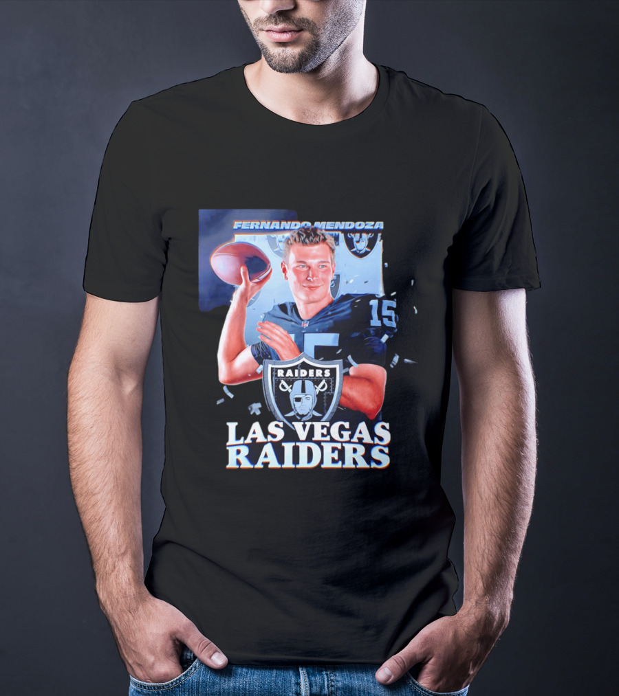 Fernando Mendoza Las Vegas Raiders Quarterback NFL Draft T-Shirt