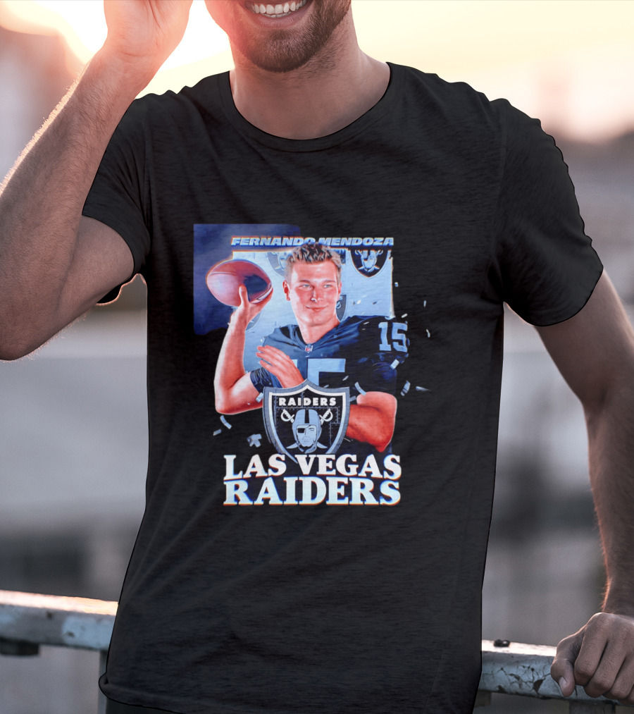 Fernando Mendoza Las Vegas Raiders Quarterback NFL Draft T-Shirt