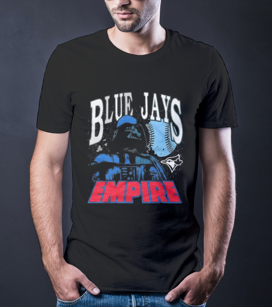 Star Wars MLB Crossover Blue Jays Empire Collaboration T-Shirt
