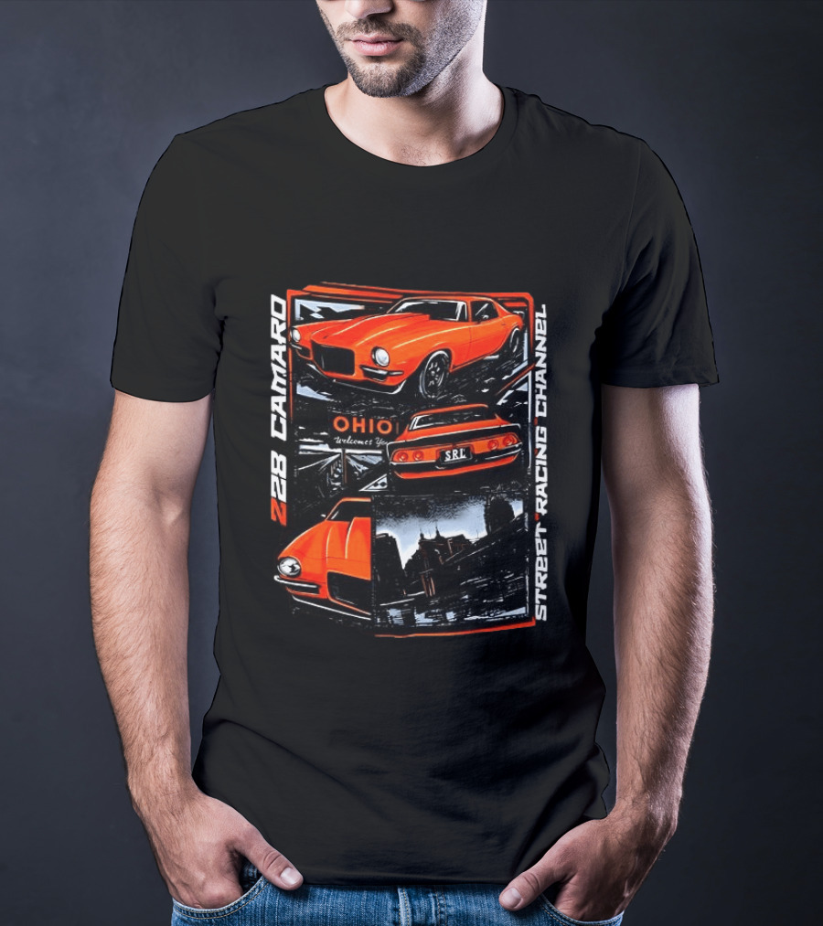 Ohio Welcome Z28 Camaro Street Racing Channel SRL T-Shirt