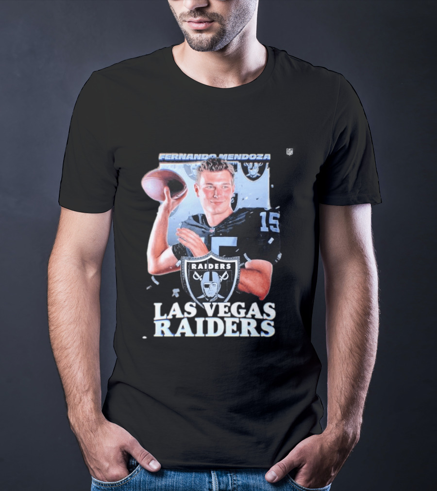 Fernando Mendoza Las Vegas Raiders Quarterback 2026 Mock Draft Prospect T-Shirt