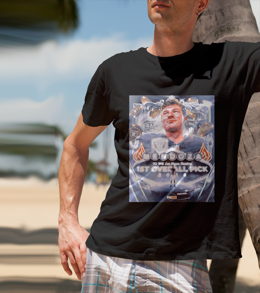 Fernando Mendoza Las Vegas Raiders 1st Overall Pick 2026 NFL Draft Fox Sports T-Shirt