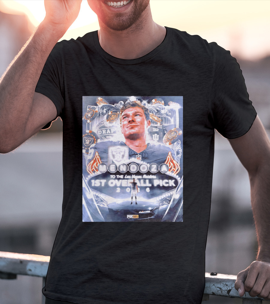 Fernando Mendoza Las Vegas Raiders 1st Overall Pick 2026 NFL Draft Fox Sports T-Shirt