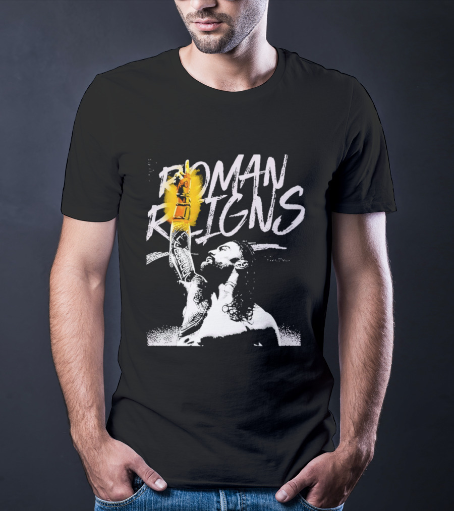 Roman Reigns WrestleMania 42 Champion 2026 Vegas Heavyweight T-Shirt
