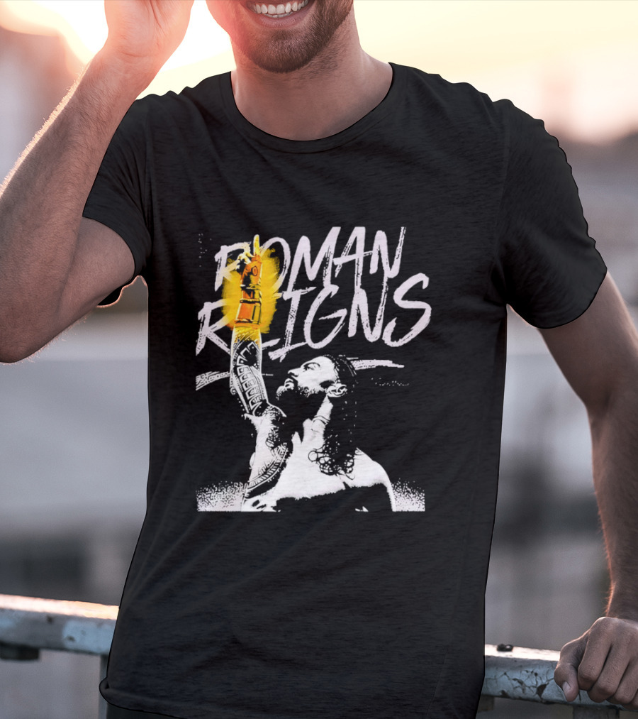 Roman Reigns WrestleMania 42 Champion 2026 Vegas Heavyweight T-Shirt