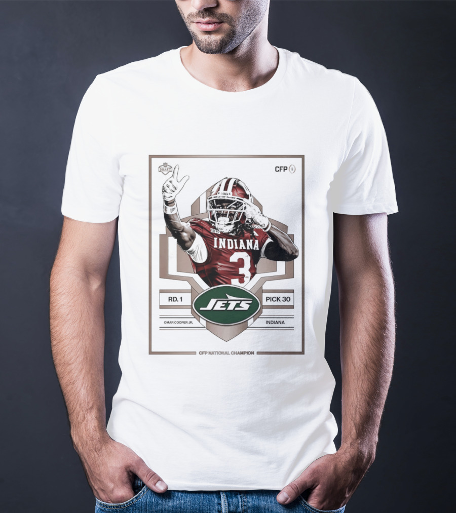 New York Jets First Round Draft Pick Omar Cooper Jr 33 Indiana 2026 T-Shirt