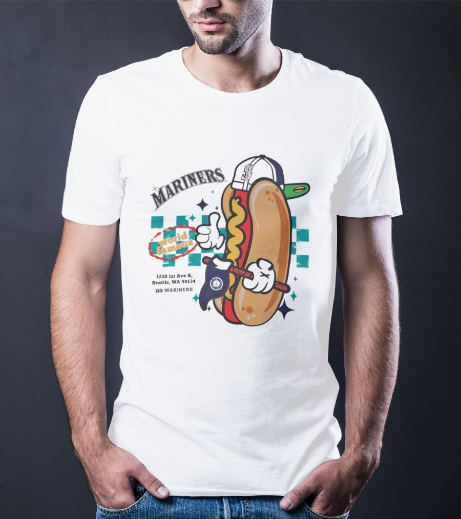 Mariners Concessions Classic Hot Dog Safeco Field Seattle WA #GoMariners T-Shirt