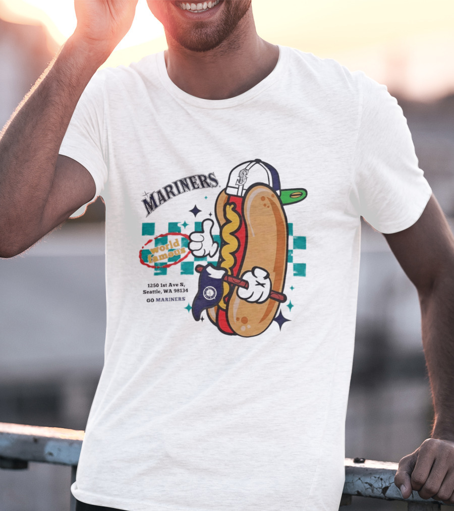 Mariners Concessions Classic Hot Dog Safeco Field Seattle WA #GoMariners T-Shirt