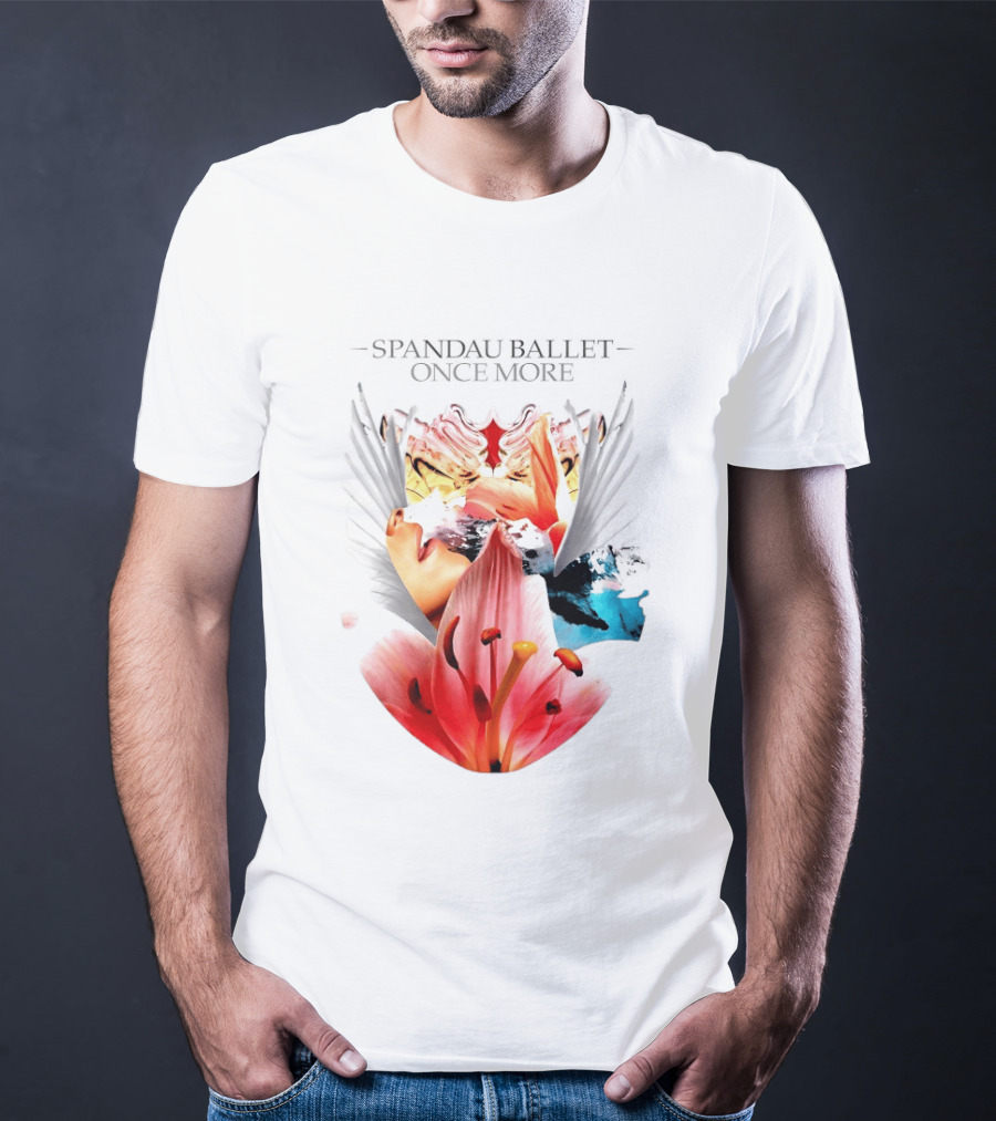 Spandau Ballet Once More Floral Abstract Wings T-Shirt