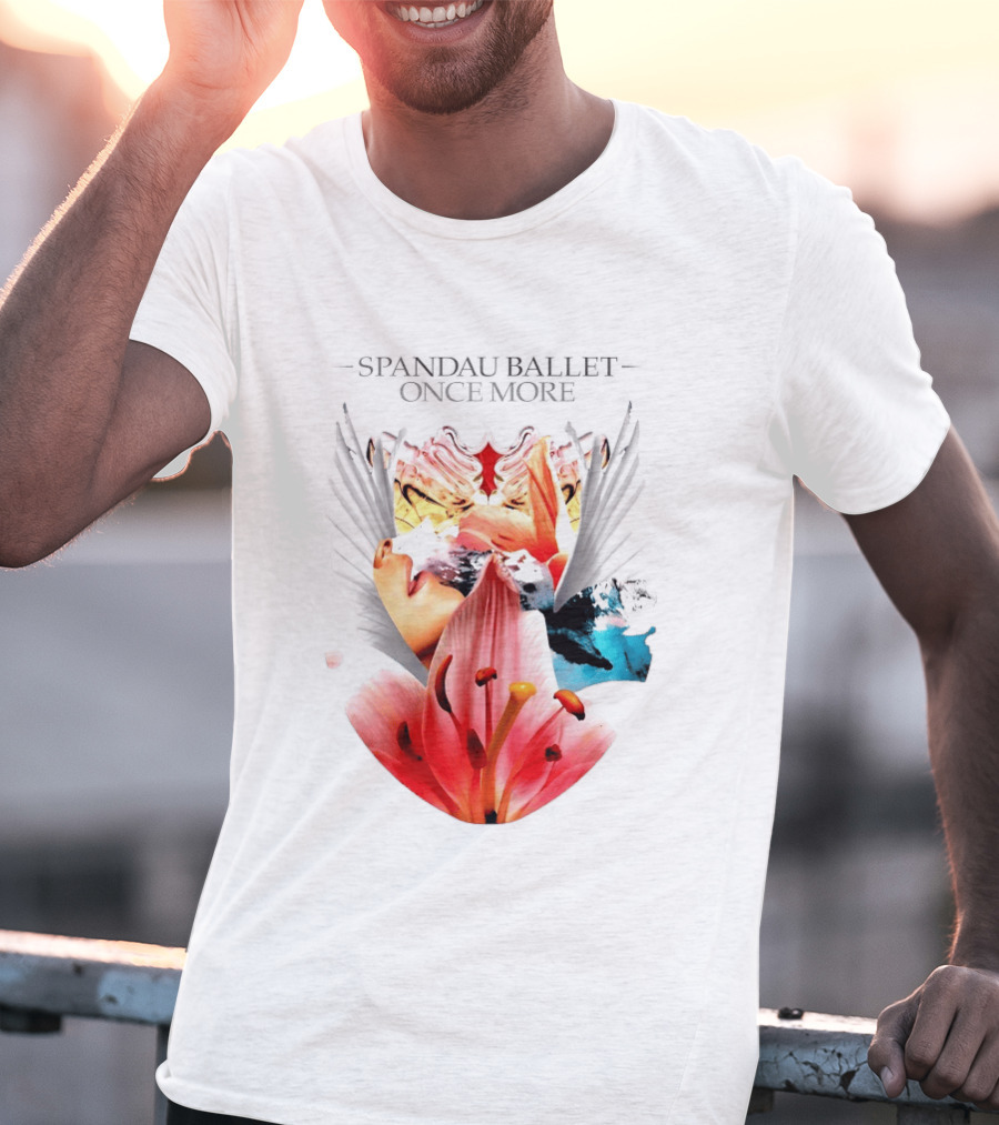 Spandau Ballet Once More Floral Abstract Wings T-Shirt