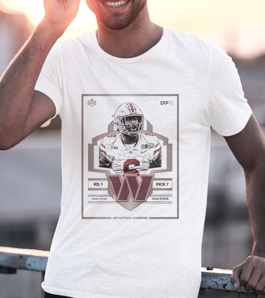 Washington Commanders Draft Picks Sonny Styles Ohio State 2026 T-Shirt