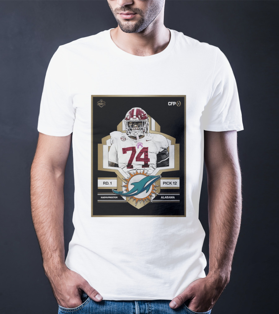 Kadyn Proctor Alabama Crimson Tide Pick 12 Draft 2026 T-Shirt