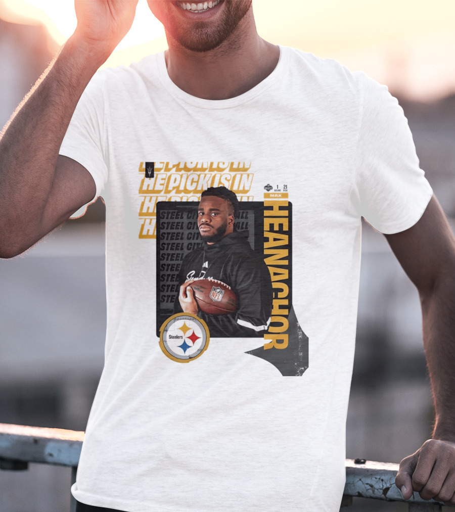 Max Iheanachor Steelers NFL Draft Round 1 Pick 21 2026 T-Shirt