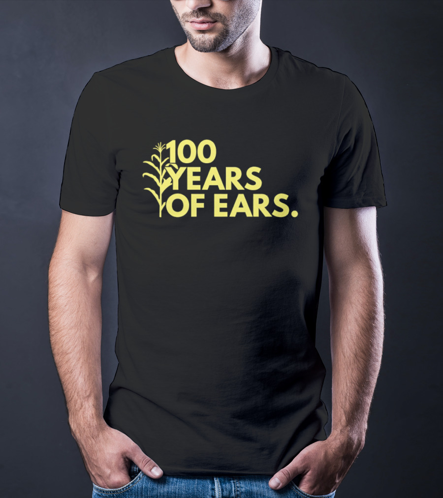100 Years Of Ears Corn Stalk Centenary Celebration T-Shirt