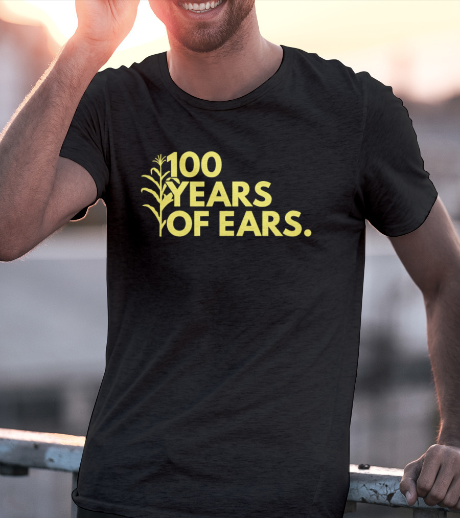 100 Years Of Ears Corn Stalk Centenary Celebration T-Shirt