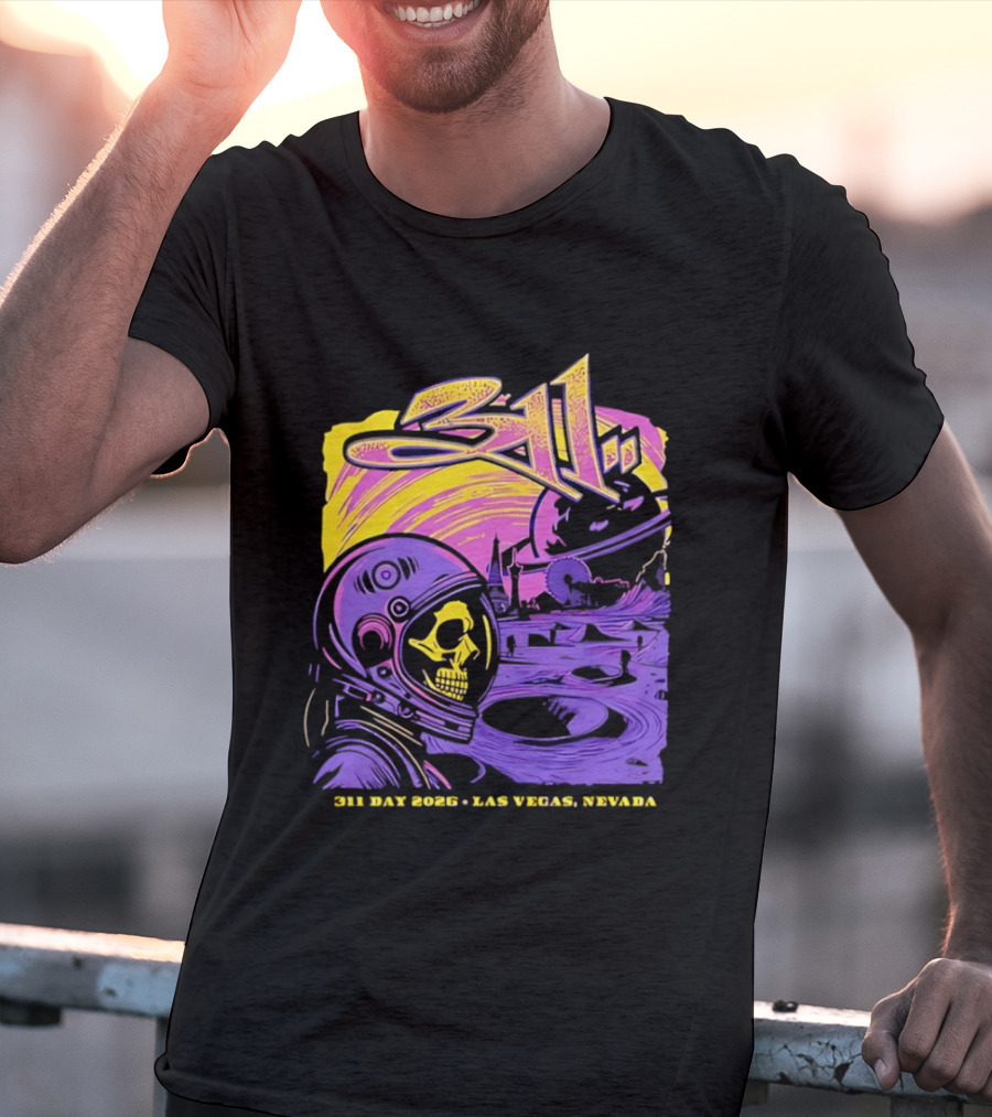 311 Astronaut Skull Event Las Vegas Nevada 2026 T-Shirt