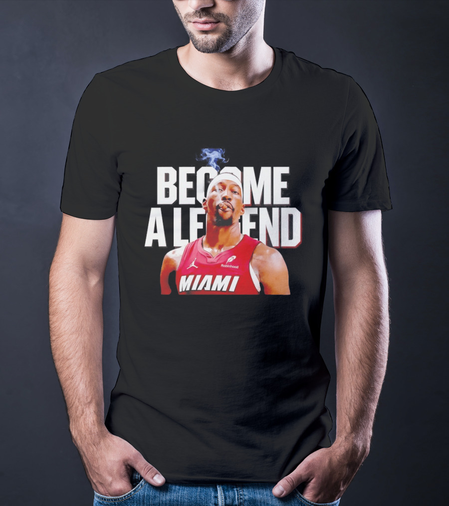 Bam Adebayo Miami Heat Become A Legend Smoking Cigar T-Shirt