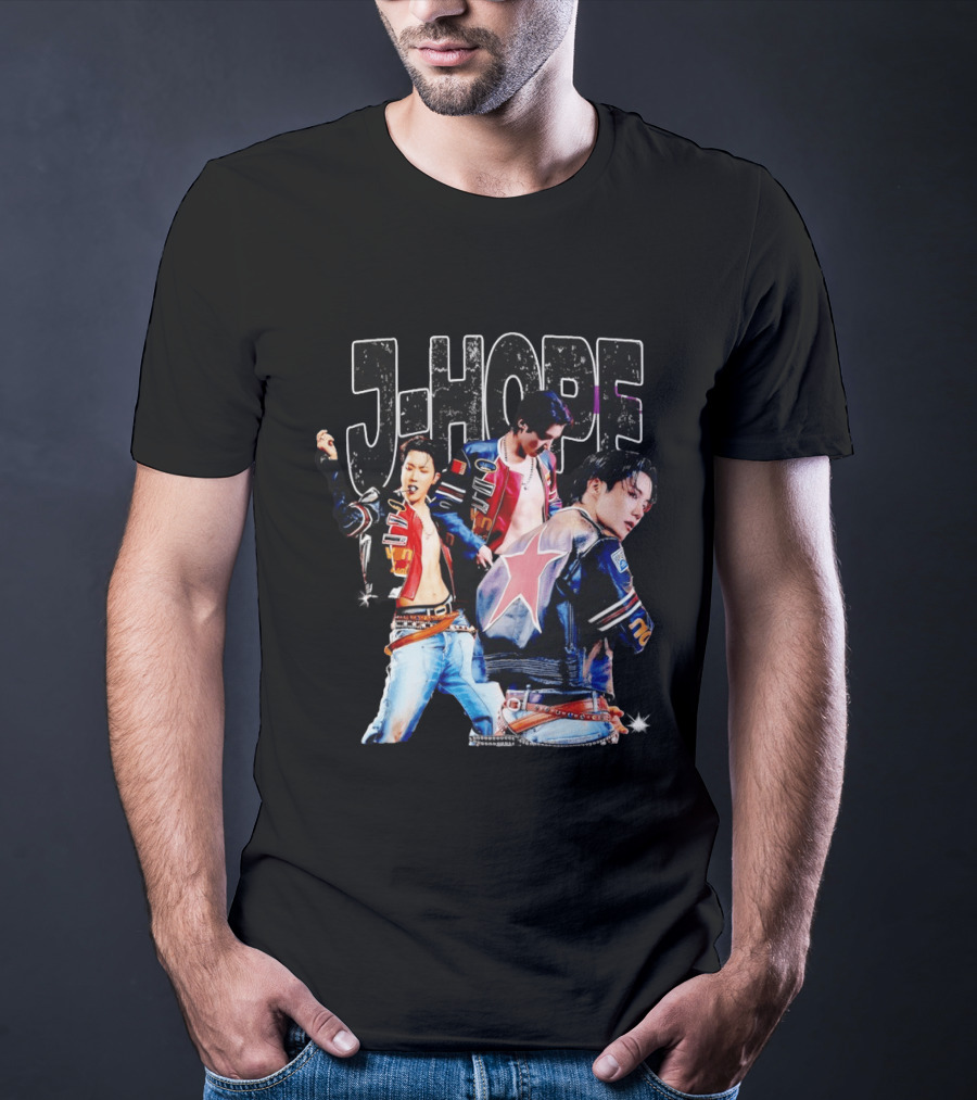 J Hope Korean Pop Star Vintage Jacket Aesthetic T-Shirt