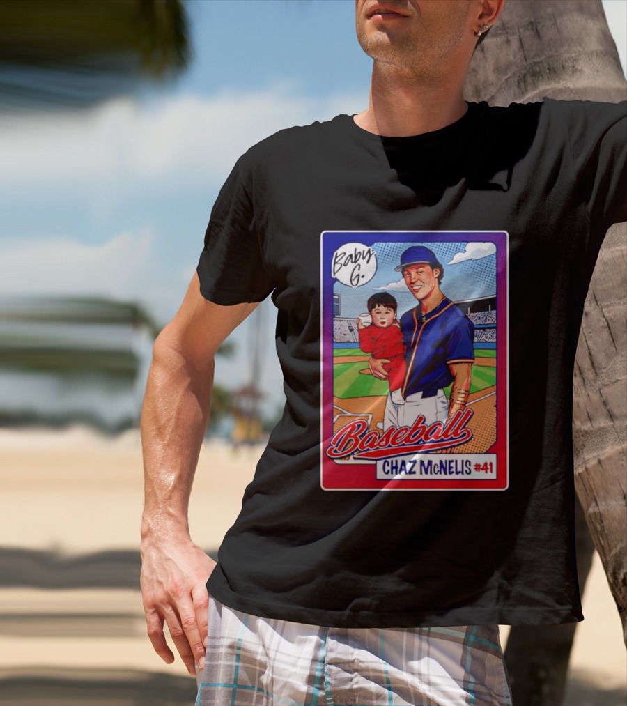 Baby G Chaz McNelis #41 Arizona Baseball NCAA Caricature T-Shirt