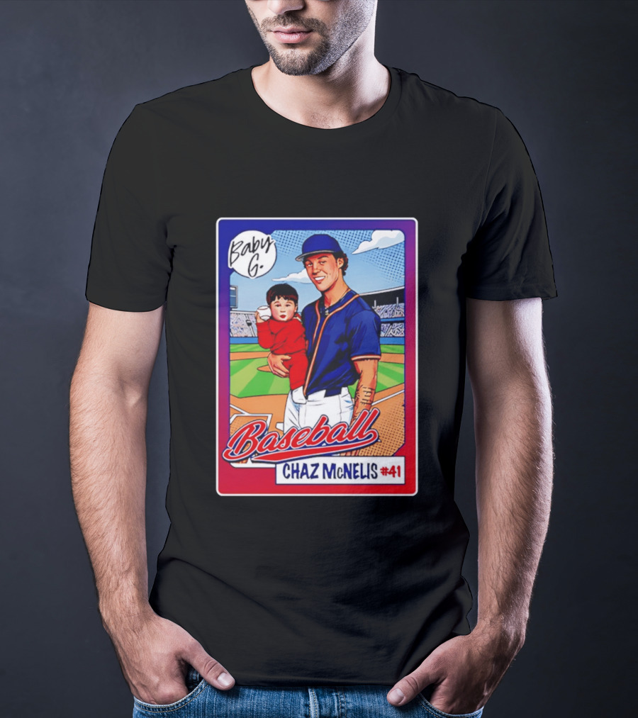 Baby G Chaz McNelis #41 Arizona Baseball NCAA Caricature T-Shirt