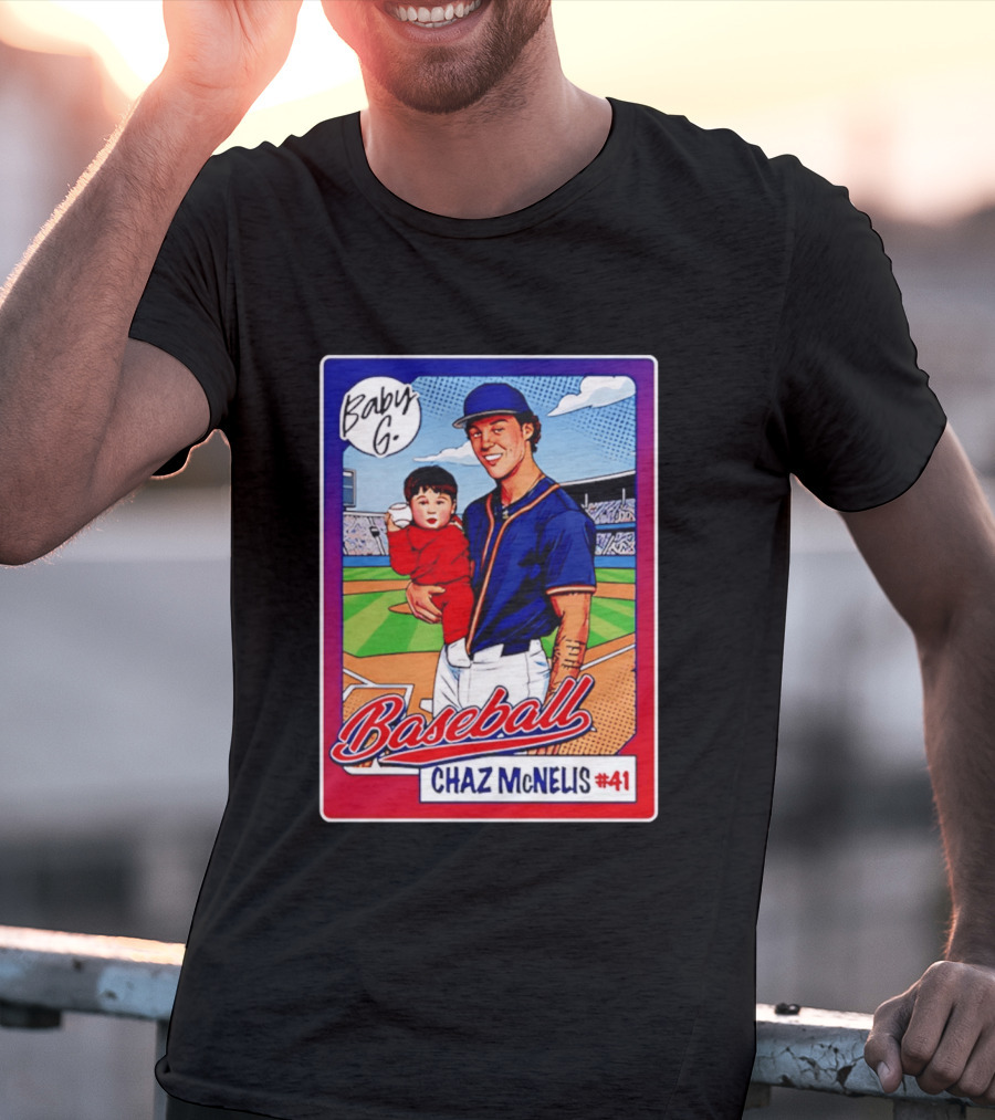 Baby G Chaz McNelis #41 Arizona Baseball NCAA Caricature T-Shirt
