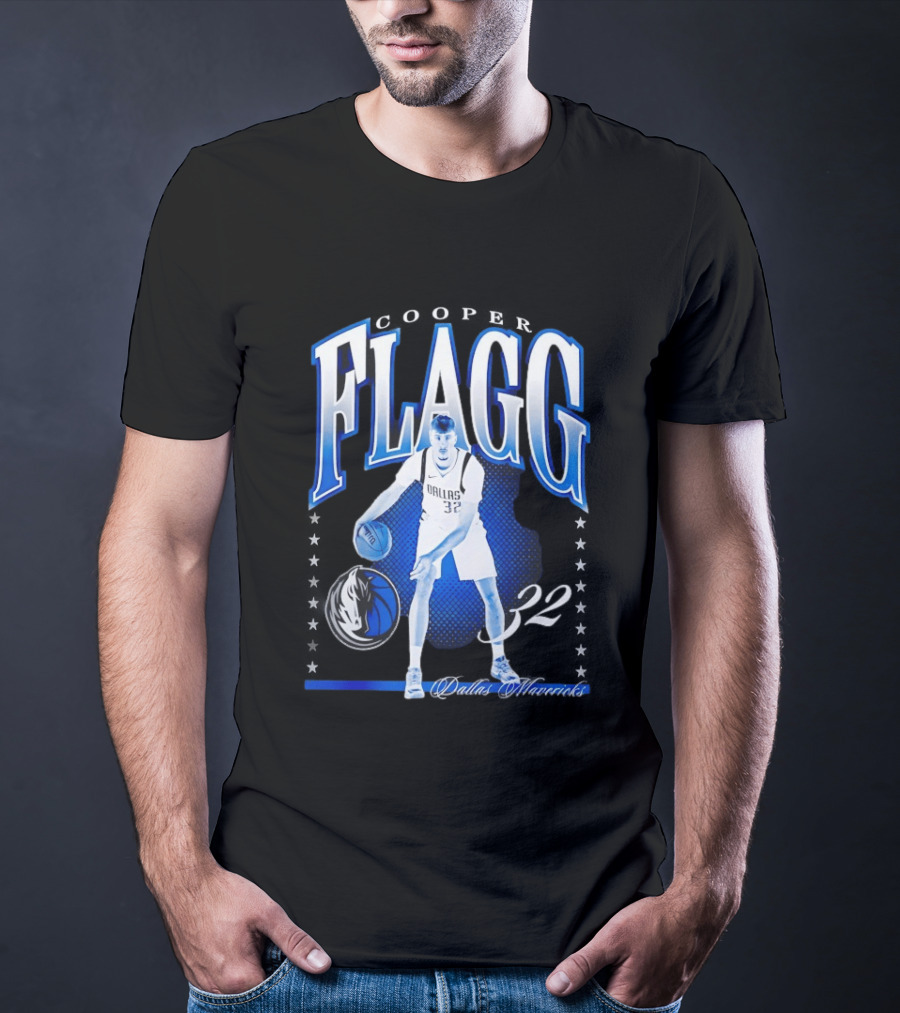 Cooper Flagg Dallas Mavericks 32 Basketball Player Hype T-Shirt