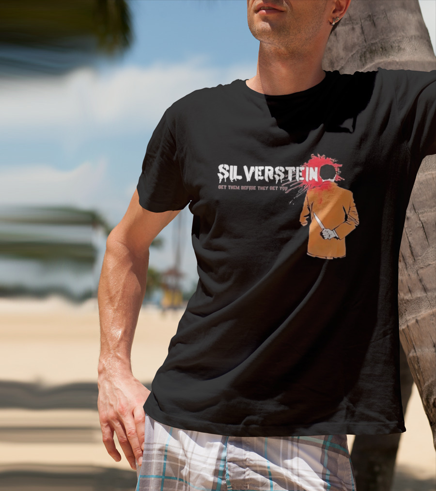 Silverstein Get Them Before They Get You Knife And Bloodstain T-Shirt