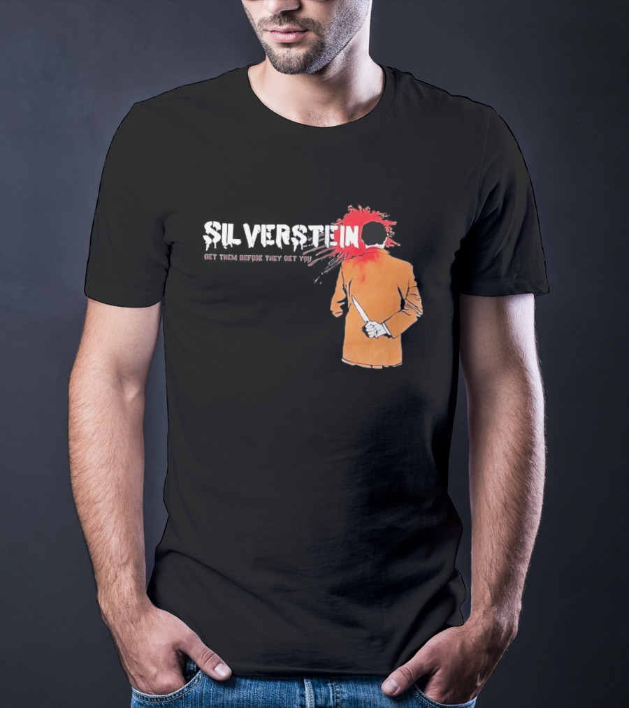 Silverstein Get Them Before They Get You Knife And Bloodstain T-Shirt