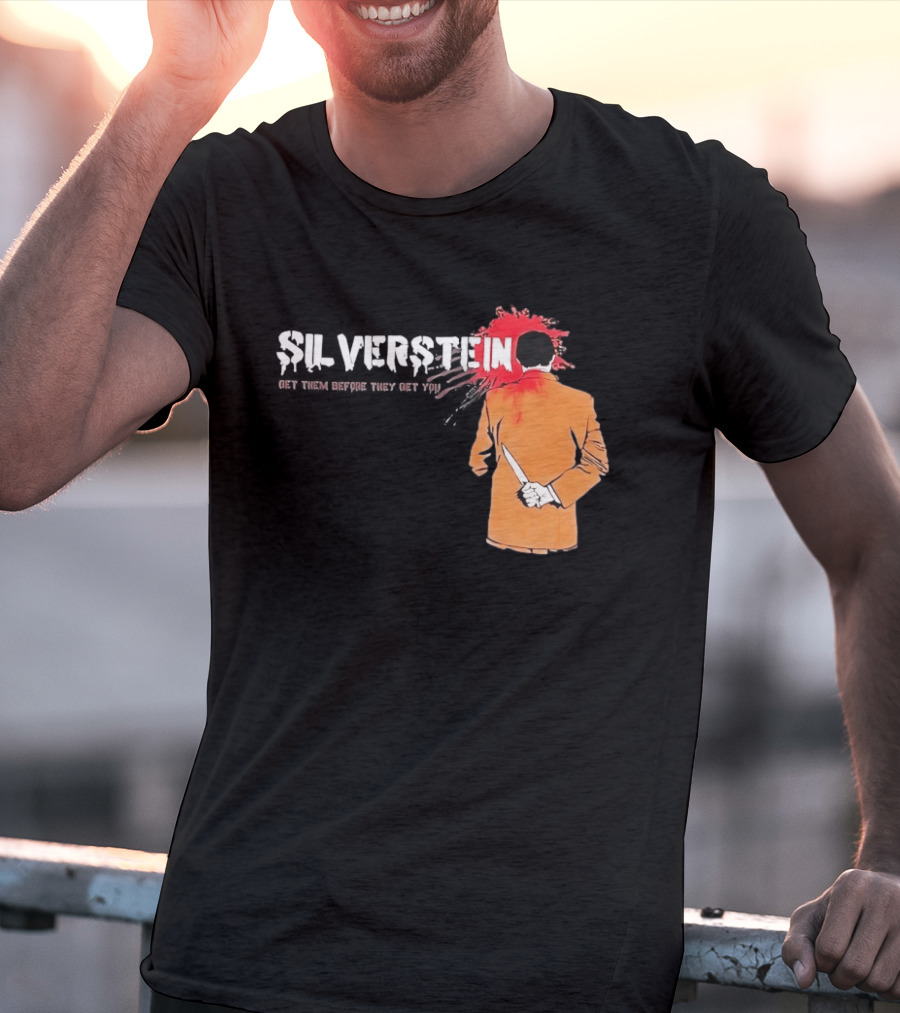 Silverstein Get Them Before They Get You Knife And Bloodstain T-Shirt