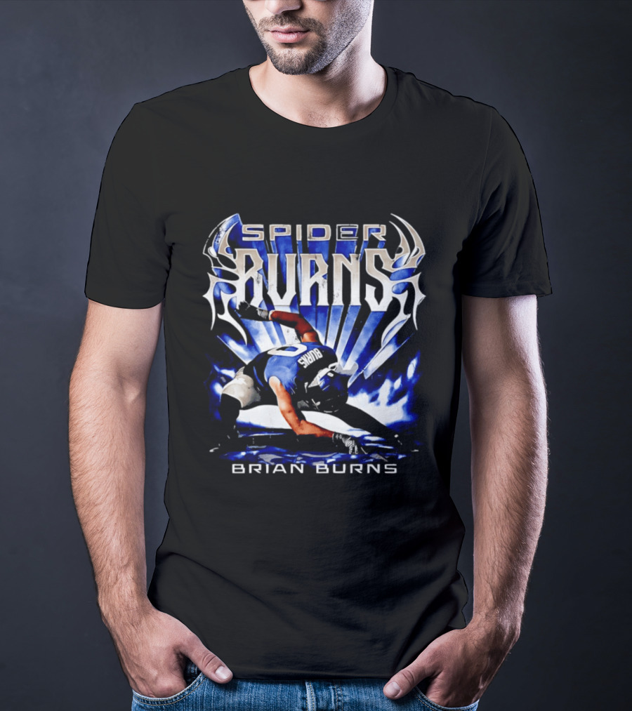 Spider Burns Brian Burns Football Player Pose T-Shirt