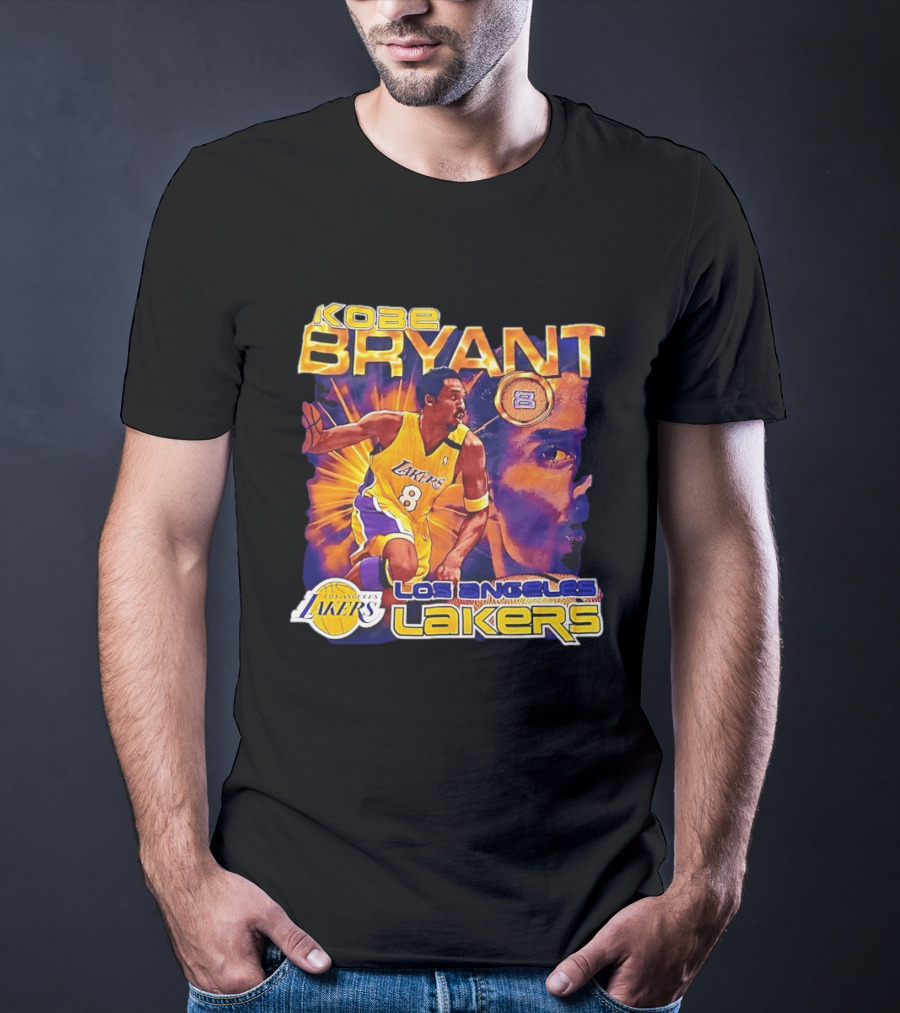Kobe Bryant Los Angeles Lakers 8 Coin Lakers T-Shirt
