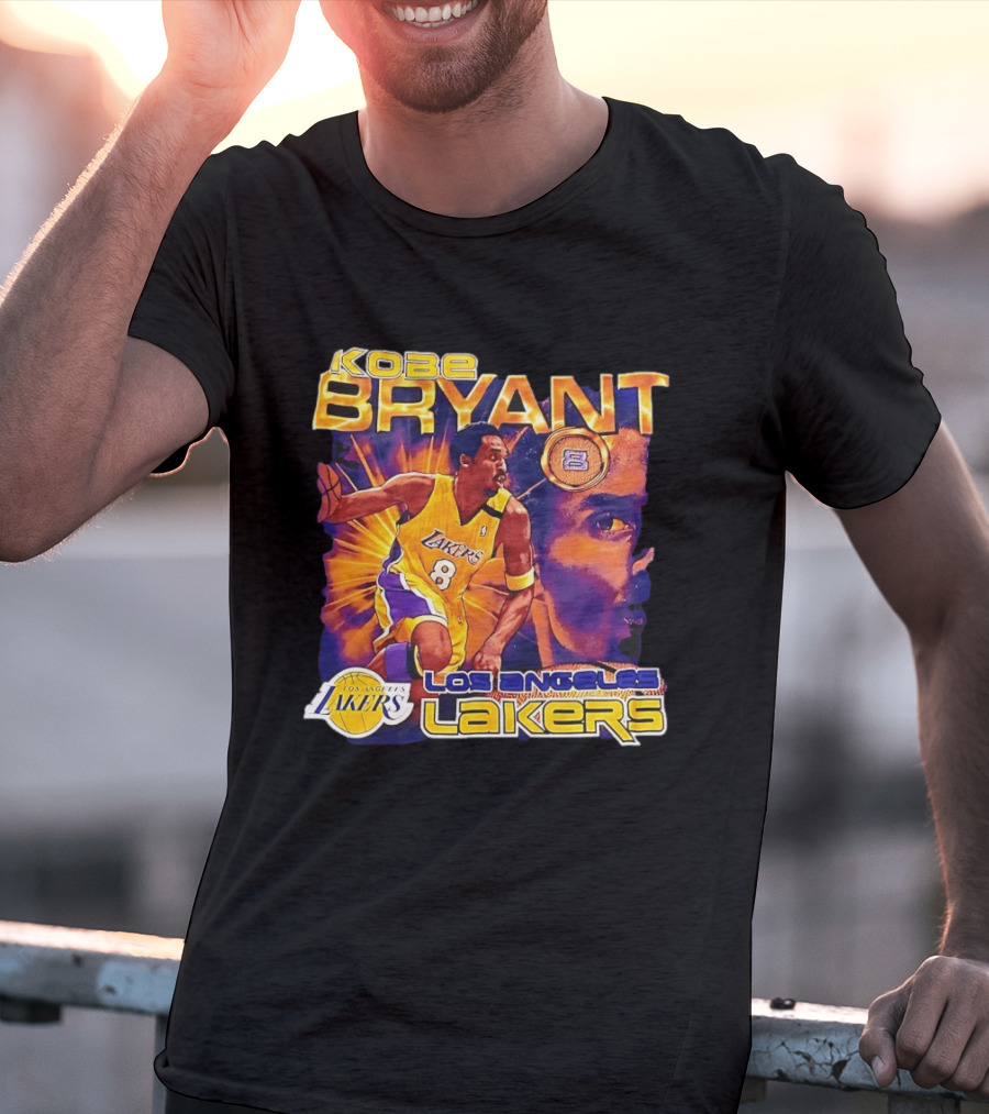 Kobe Bryant Los Angeles Lakers 8 Coin Lakers T-Shirt