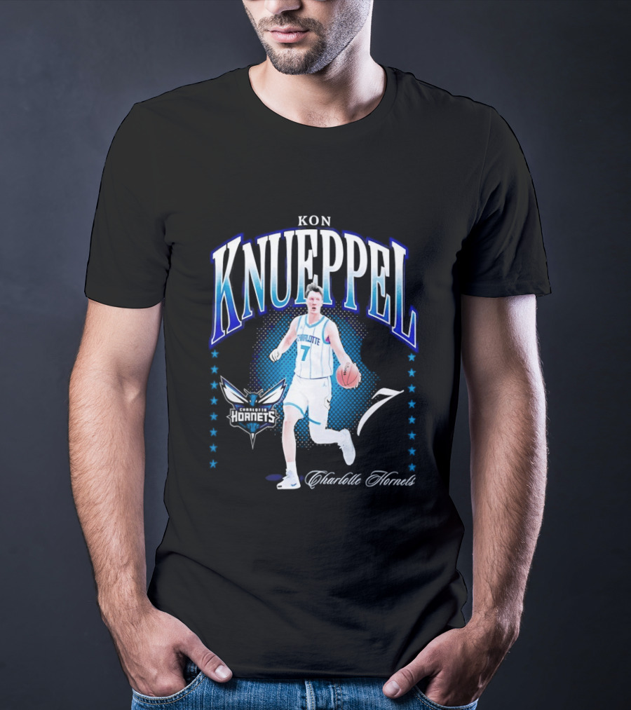 Kon Knueppel Charlotte Hornets 7 Basketball Player T-Shirt