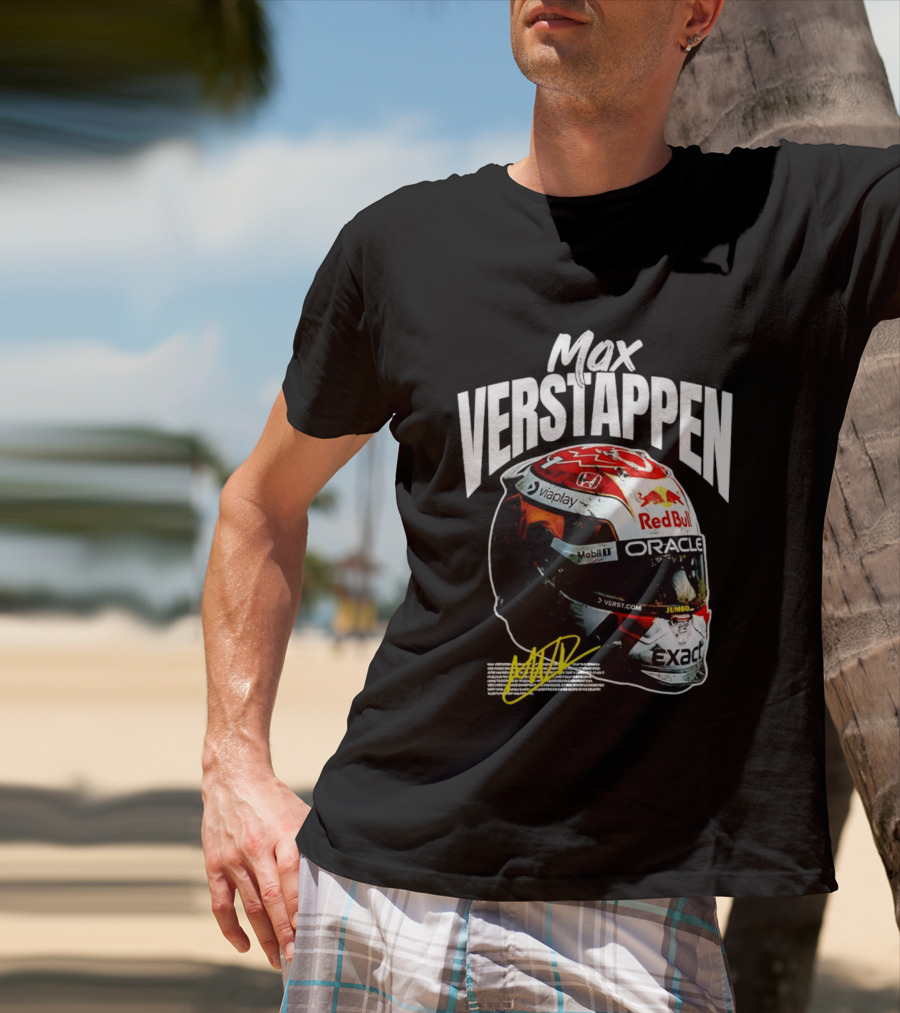 Max Verstappen Red Bull Oracle Racing Helmet T-Shirt