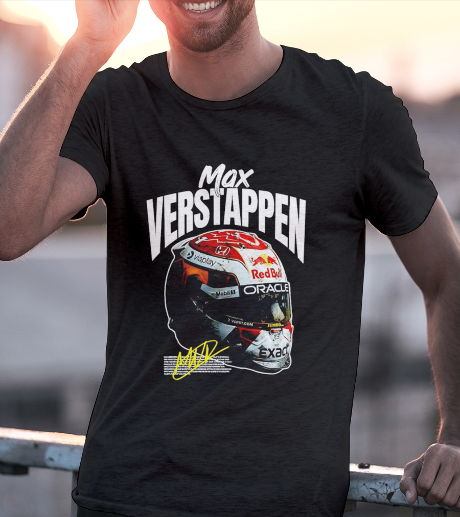Max Verstappen Red Bull Oracle Racing Helmet T-Shirt
