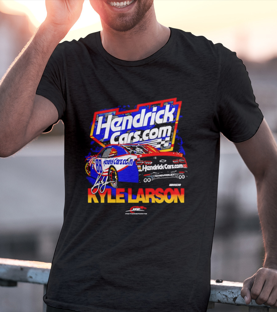 Kyle Larson HendrickCars.com No 88 Chevrolet Camaro SS Racing T-Shirt