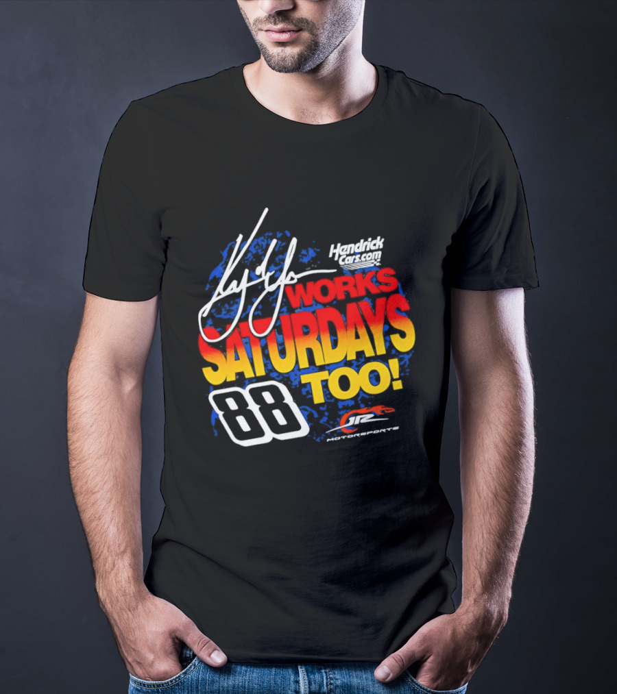 Kyle Larson JR Motorsports Saturdays Too No 88 Chevrolet Camaro SS T-Shirt
