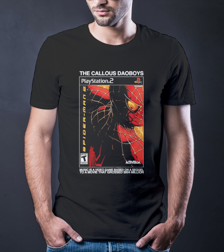 The Callous Daoboys PlayStation Spider Man 2 Activision Video Game Sequel T-Shirt