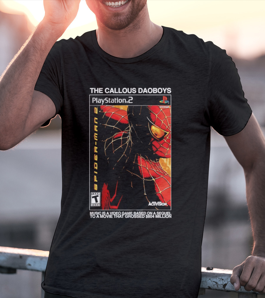 The Callous Daoboys PlayStation Spider Man 2 Activision Video Game Sequel T-Shirt