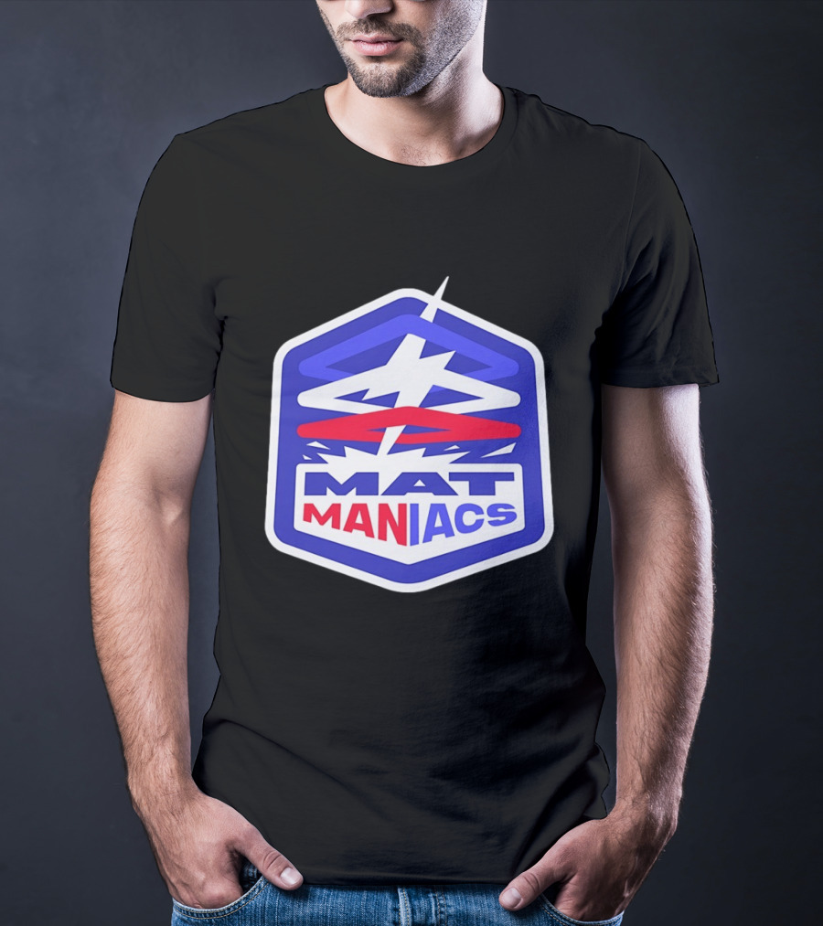 Mat Maniacs Wrestling Team Hexagon T-Shirt